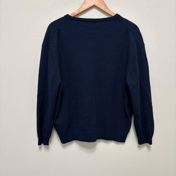 J. Crew Navy V-Neck Cashmere Sweater - Picture 7 of 8